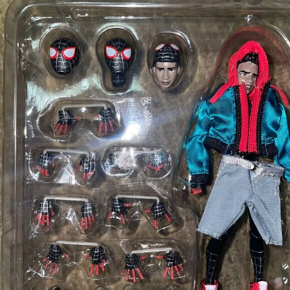 Spider-Man Action Figure Miles Morales Into The Spider Verse Toy New With Box - Picture 4 of 14